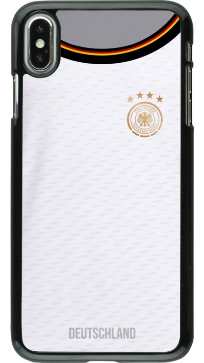 iPhone Xs Max Case Hülle - Deutschland 2022 personalisierbares Fußballtrikot