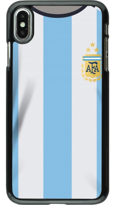 iPhone Xs Max Case Hülle - Argentinien 2022 personalisierbares Fussballtrikot