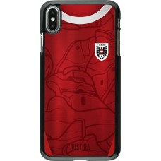 iPhone Xs Max Case Hülle - Austria personalisierbares Fussballtrikot