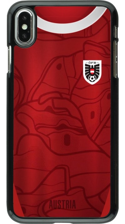 iPhone Xs Max Case Hülle - Austria personalisierbares Fussballtrikot