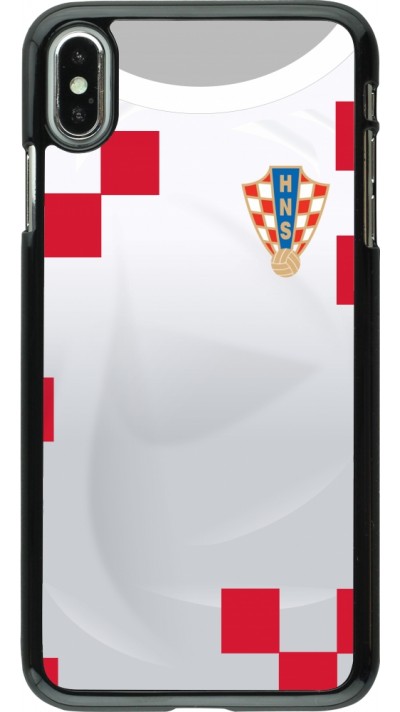 iPhone Xs Max Case Hülle - Kroatien 2022 personalisierbares Fussballtrikot