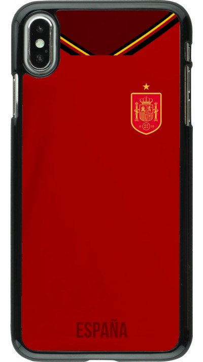 iPhone Xs Max Case Hülle - Spanien 2022 personalisierbares Fußballtrikot