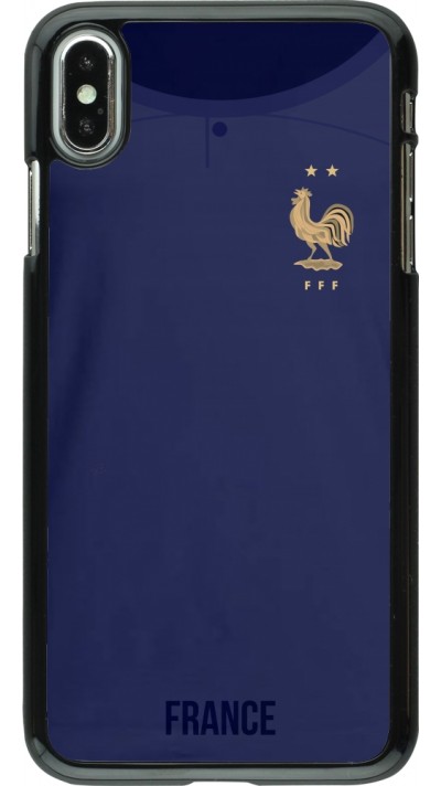 iPhone Xs Max Case Hülle - Frankreich 2022 personalisierbares Fussballtrikot