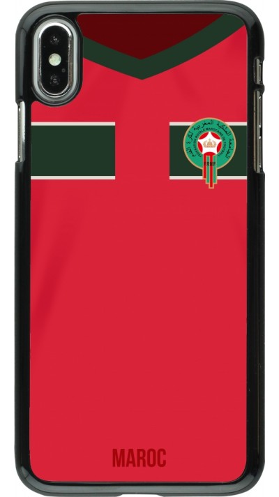 iPhone Xs Max Case Hülle - Marokko 2022 personalisierbares Fussballtrikot