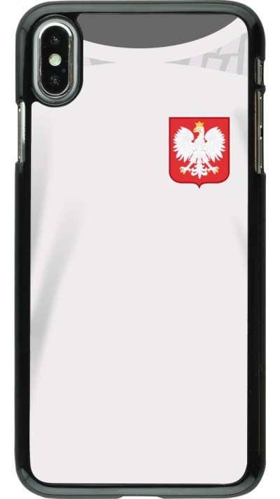 iPhone Xs Max Case Hülle - Polen 2022 personalisierbares Fussballtrikot