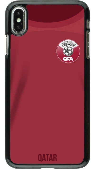 iPhone Xs Max Case Hülle - Katar 2022 personalisierbares Fussballtrikot