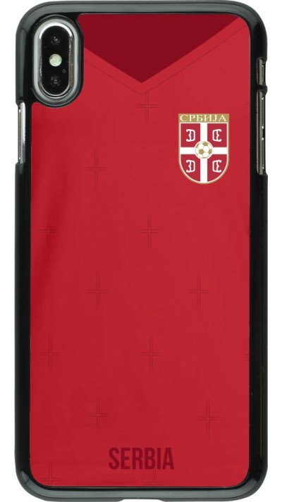 iPhone Xs Max Case Hülle - Serbien 2022 personalisierbares Fussballtrikot