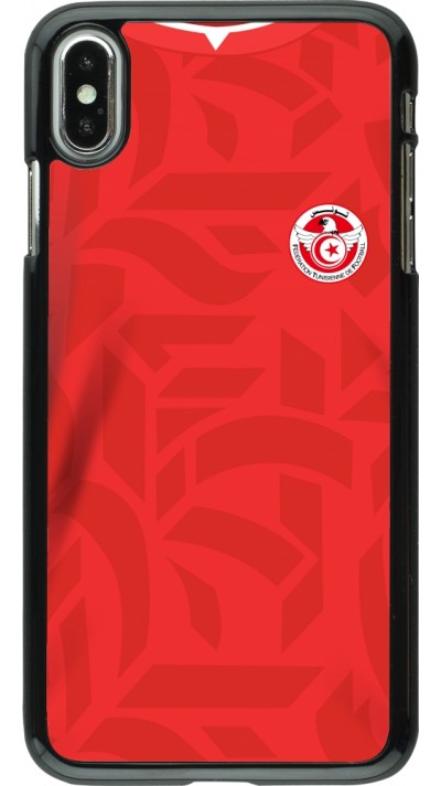 iPhone Xs Max Case Hülle - Tunesien 2022 personalisierbares Fussballtrikot