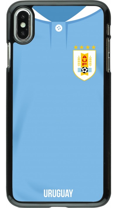 iPhone Xs Max Case Hülle - Uruguay 2022 personalisierbares Fussballtrikot