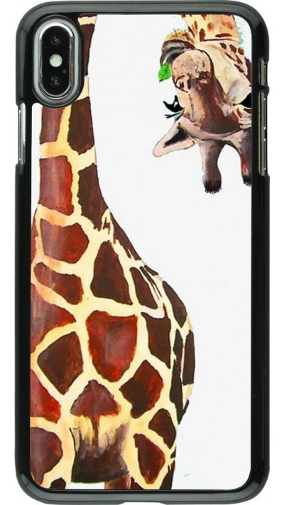 Hülle iPhone Xs Max - Giraffe Fit