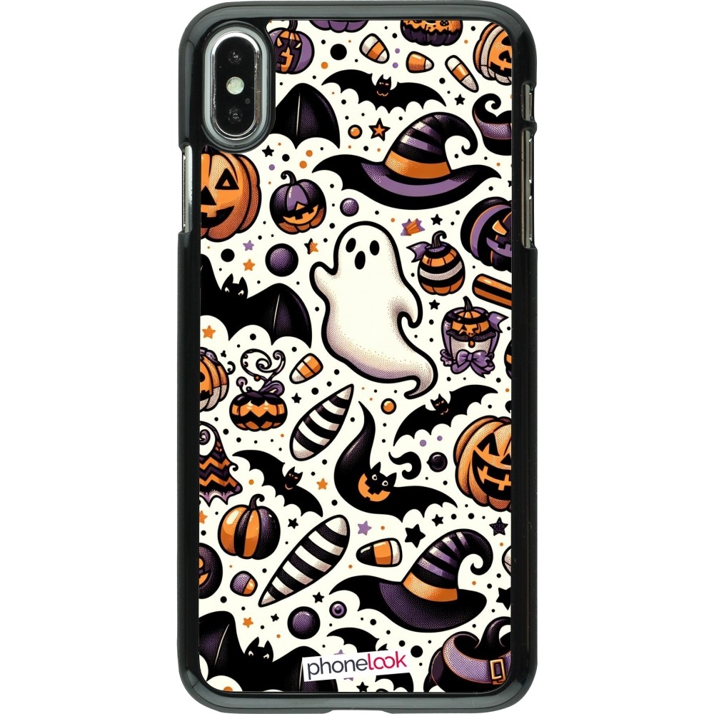 iPhone Xs Max Case Hülle - Halloween 2024 Niedliches Muster