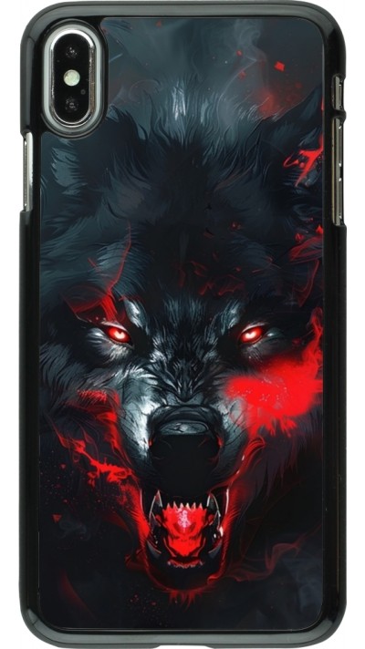 iPhone Xs Max Case Hülle - Halloween 2024 mad werewolf