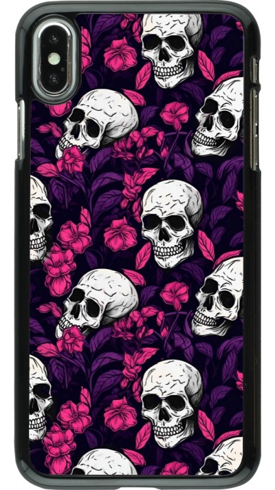 iPhone Xs Max Case Hülle - Halloween 2024 romantic skulls