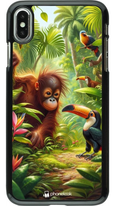 iPhone Xs Max Case Hülle - Tropischer Dschungel Tayrona