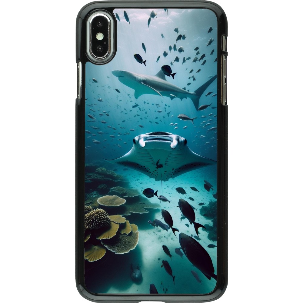 iPhone Xs Max Case Hülle - Manta Lagune Reinigung