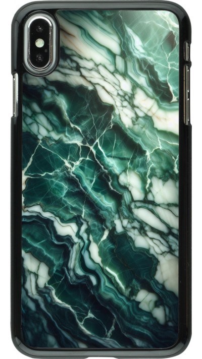 iPhone Xs Max Case Hülle - Majestätischer grüner Marmor