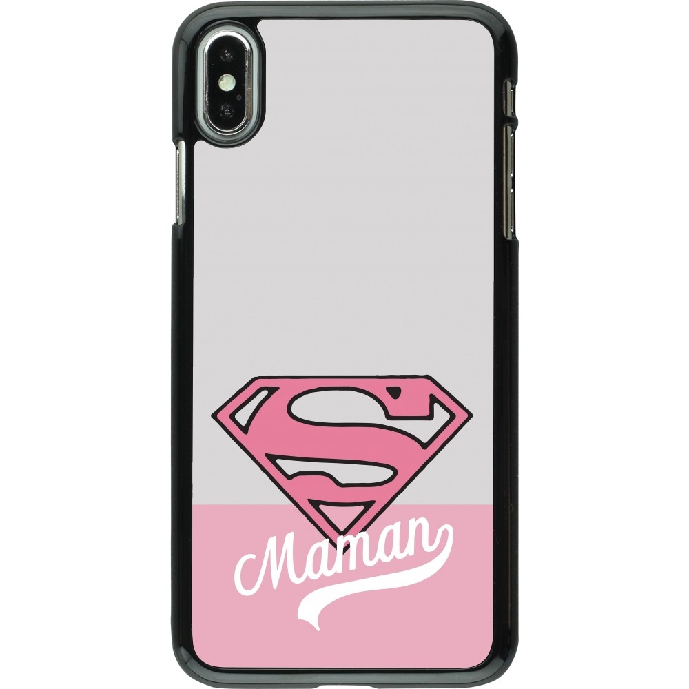 iPhone Xs Max Case Hülle - Mom 2024 Super hero maman