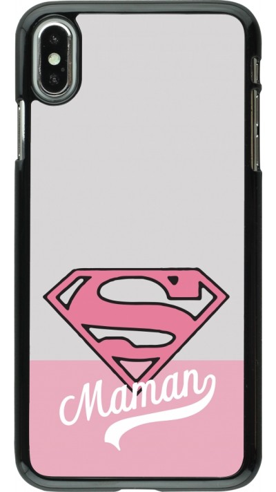 iPhone Xs Max Case Hülle - Mom 2024 Super hero maman