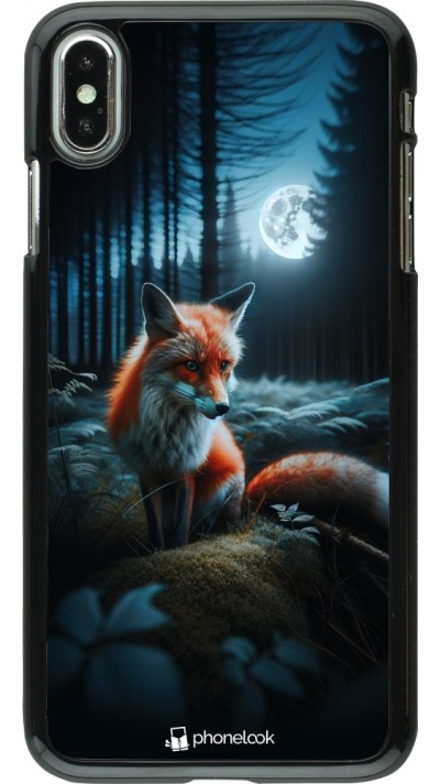 iPhone Xs Max Case Hülle - Fuchs Mond Wald