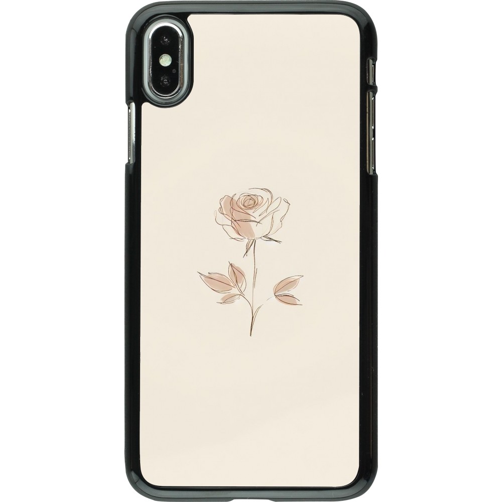 iPhone Xs Max Case Hülle - Rosa Sand Minimalistisch