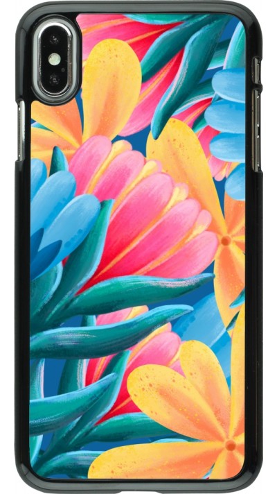 iPhone Xs Max Case Hülle - Spring 23 colorful flowers