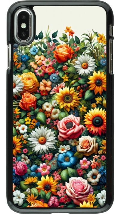 iPhone Xs Max Case Hülle - Sommer Blumenmuster