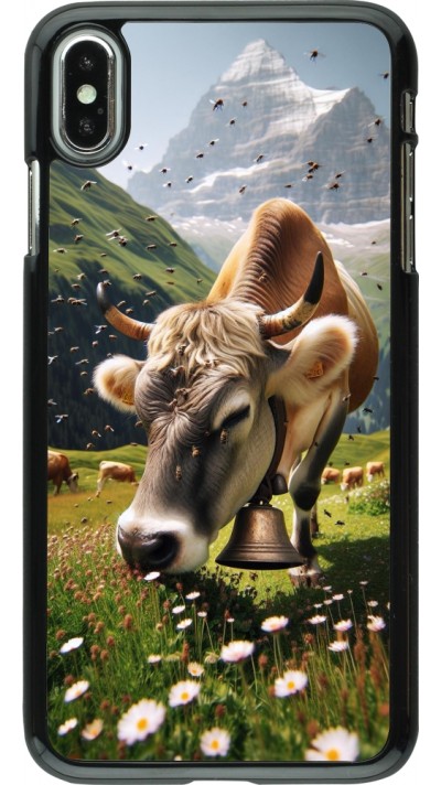 iPhone Xs Max Case Hülle - Kuh Berg Wallis