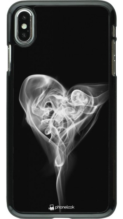 Hülle iPhone Xs Max - Valentine 2022 Black Smoke