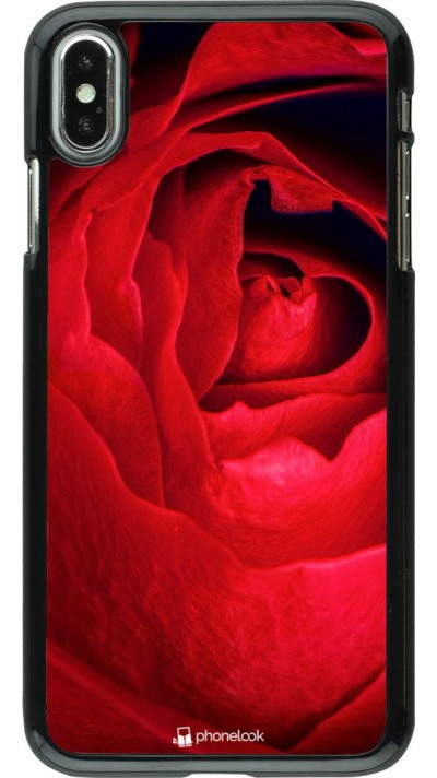 Hülle iPhone Xs Max - Valentine 2022 Rose