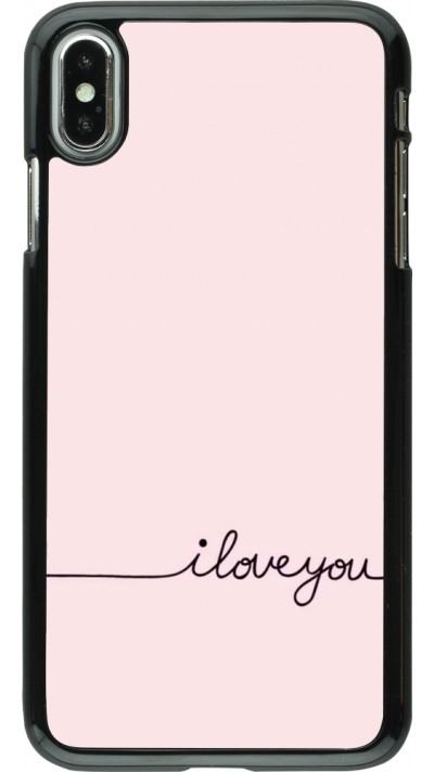 iPhone Xs Max Case Hülle - Valentine 2023 i love you writing