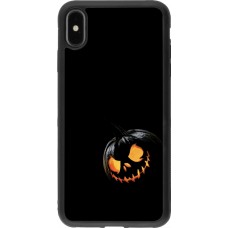 iPhone Xs Max Case Hülle - Silikon schwarz Halloween 2023 discreet pumpkin