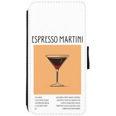 iPhone Xs Max Case Hülle - Wallet schwarz Cocktail Rezept Espresso Martini