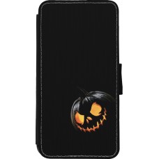 iPhone Xs Max Case Hülle - Wallet schwarz Halloween 2023 discreet pumpkin