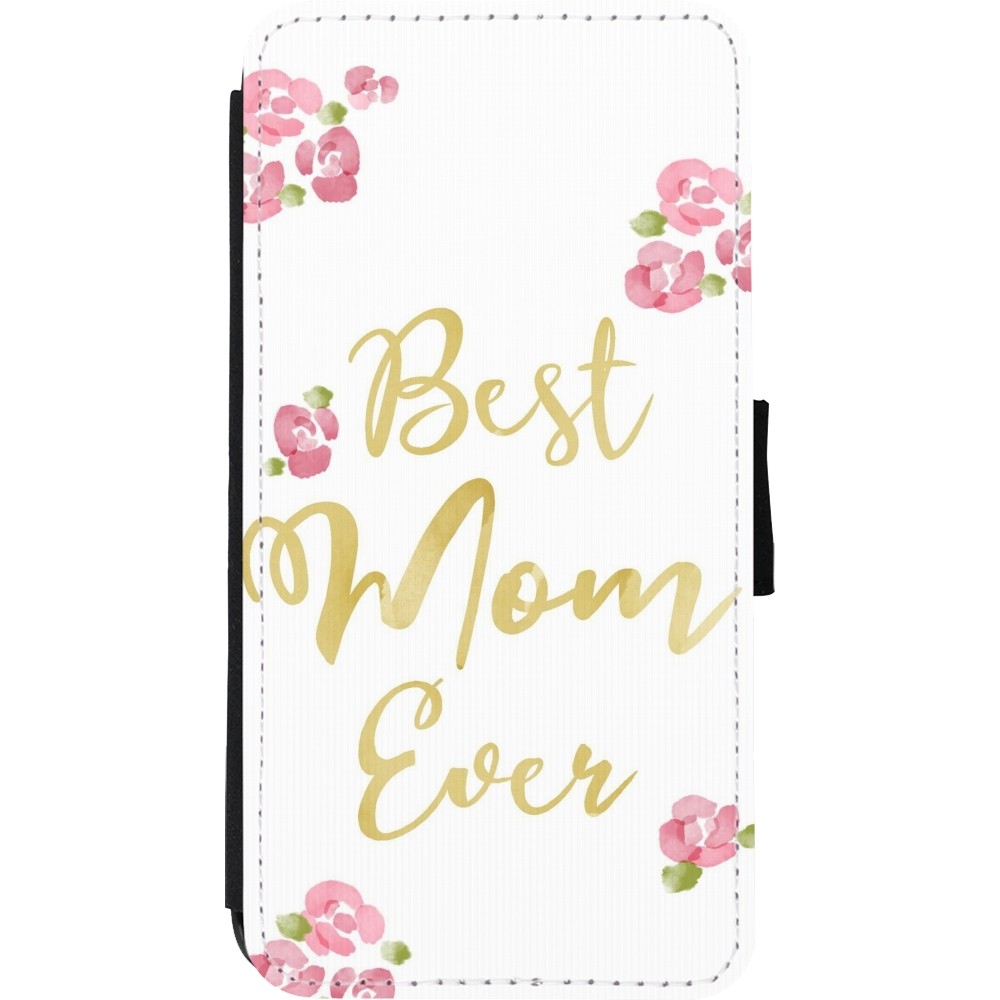 iPhone Xs Max Case Hülle - Wallet schwarz Mom 2024 best Mom ever