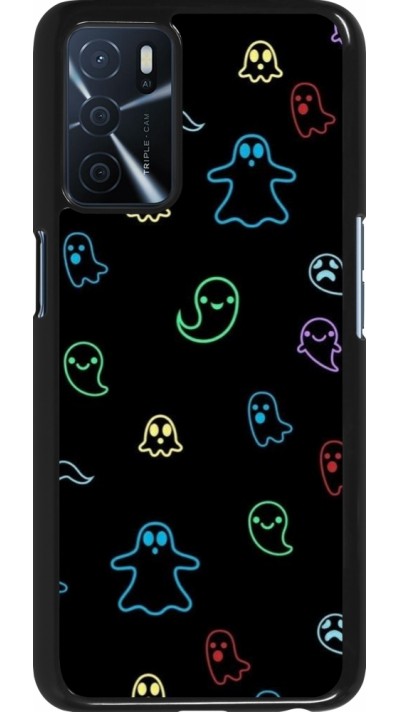 OPPO A16s Case Hülle - Halloween 2024 colorful ghosts