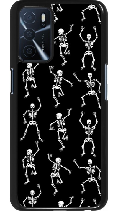 OPPO A16s Case Hülle - Halloween 2024 dancing skeleton