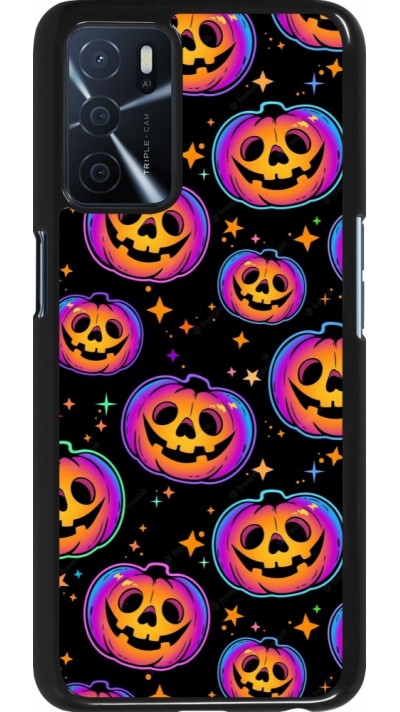 OPPO A16s Case Hülle - Halloween 2024 rainbow pumpkins