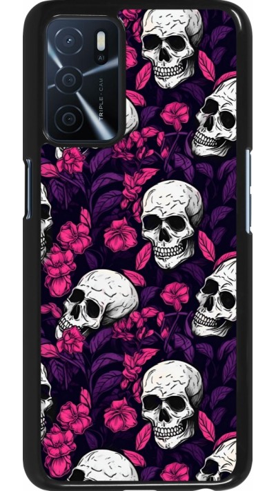 OPPO A16s Case Hülle - Halloween 2024 romantic skulls