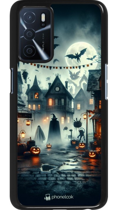 OPPO A16s Case Hülle - Halloween Spukstadt