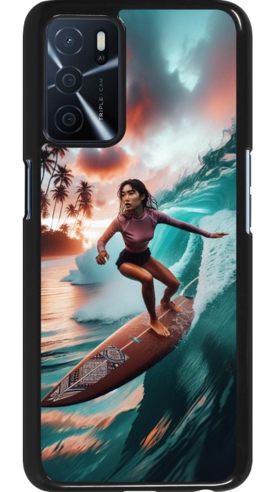 OPPO A16s Case Hülle - Surferin aus Bali