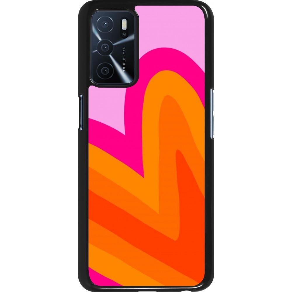 OPPO A16s Case Hülle - Valentine 2024 heart gradient