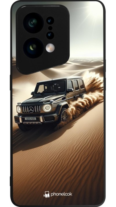 Coque OPPO Find X5 - Silicone rigide noir Mercedes G Drift Desert