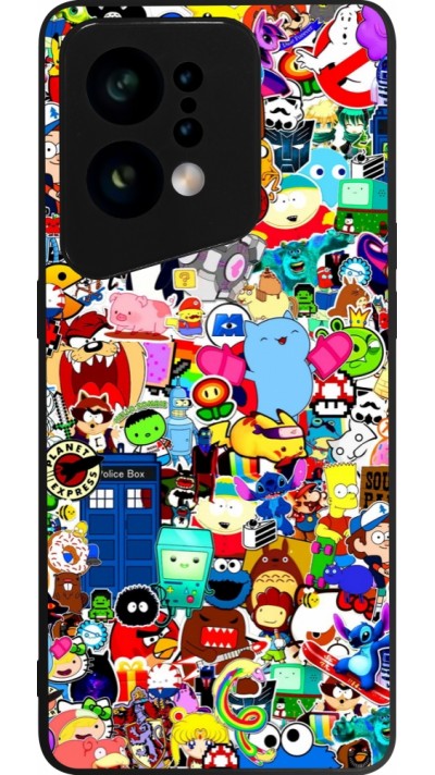 Coque OPPO Find X5 - Silicone rigide noir Mixed cartoons