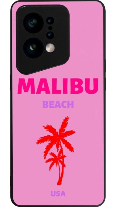 Coque OPPO Find X5 - Silicone rigide noir Pop Summer Destination Malibu