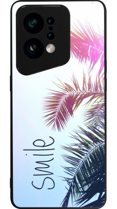 Coque OPPO Find X5 - Silicone rigide noir Smile 05