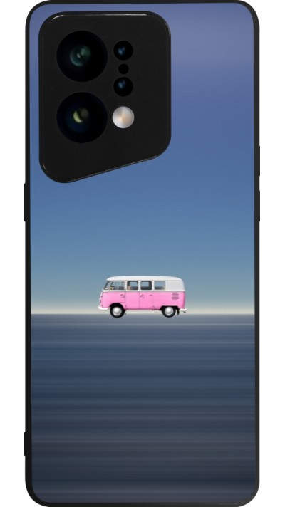 Coque OPPO Find X5 - Silicone rigide noir Spring 23 pink bus