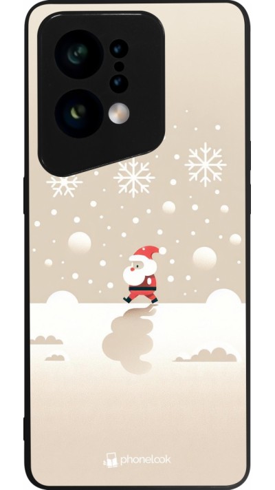 OPPO Find X5 Case Hülle - Silikon schwarz Weihnachten 2023 Minimalistischer Weihnachtsmann