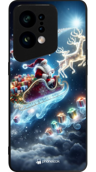 OPPO Find X5 Case Hülle - Silikon schwarz Weihnachten 2023 Verzauberter Weihnachtsmann