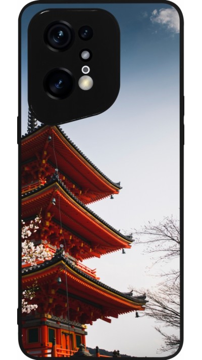 Coque OPPO Find X5 Pro - Silicone rigide noir Spring 23 Japan