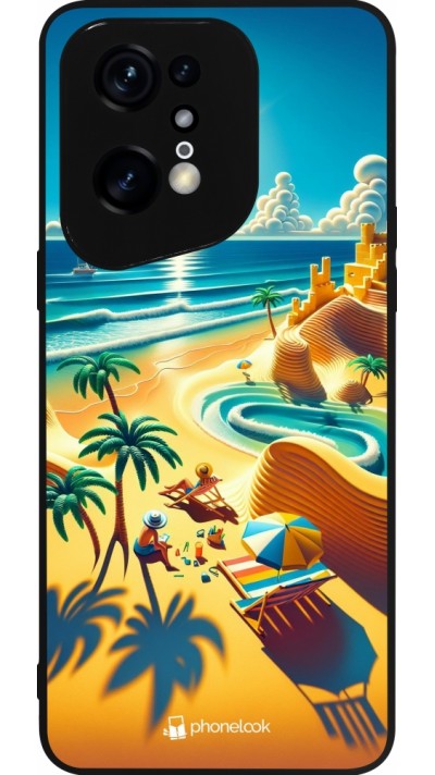 Coque OPPO Find X5 Pro - Silicone rigide noir Sunset Breeze